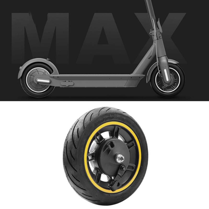 Front Wheel For Ninebot Max G30 - 10 Inch Tubeless Yellow