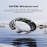 Smart Ring Heart Rate Blood Oxygen Sleep Sports Size 9 - Black