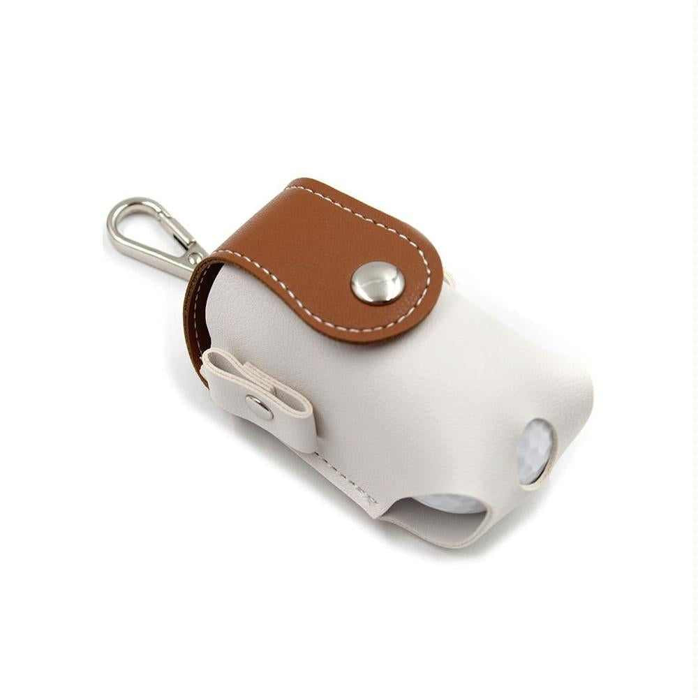 Compact Leather Golf Bag for Protection on the Go - Brown
