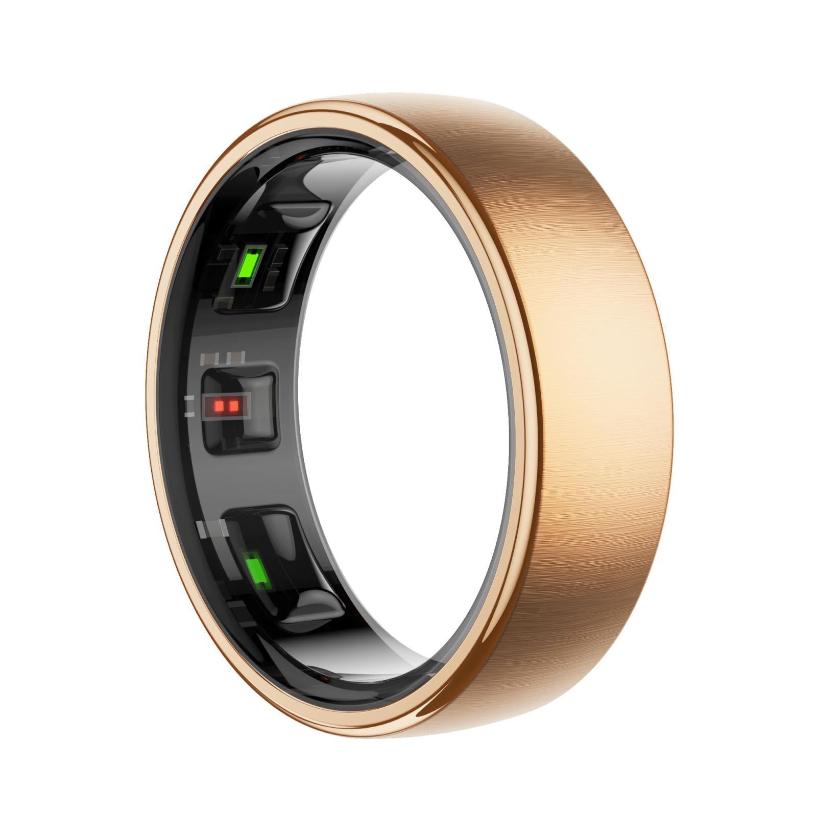 Smart Ring Heart Rate Blood Oxygen Sleep Sports Size 12 - Black