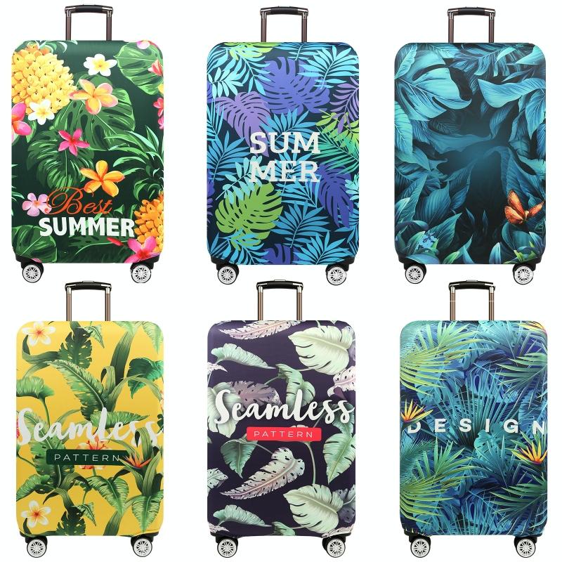 Stretchy Luggage Dust Cover - Durable & Protective - Size L - Tropical Pineapple - S