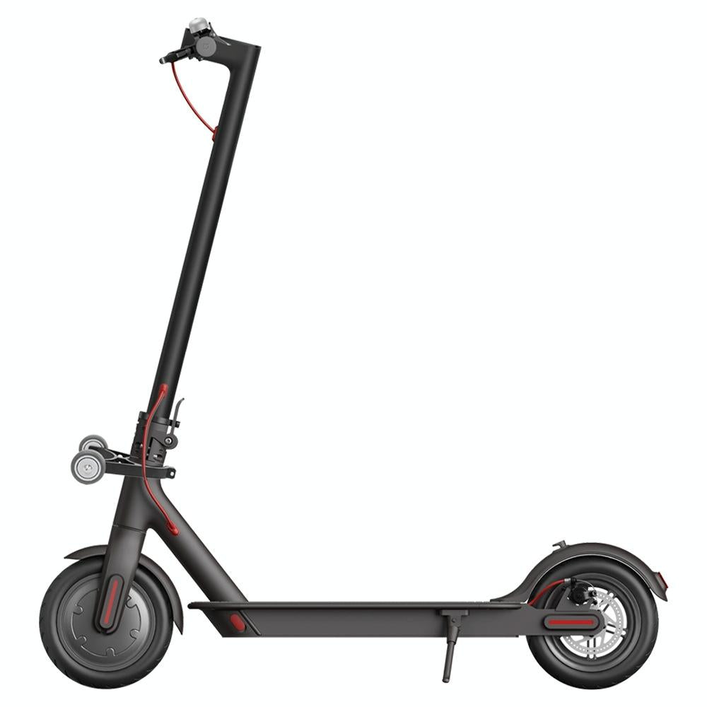 Foldable Auxiliary Wheel Bracket For Electric Scooters - Compatible With Xiaomi Ninebot And More - Black