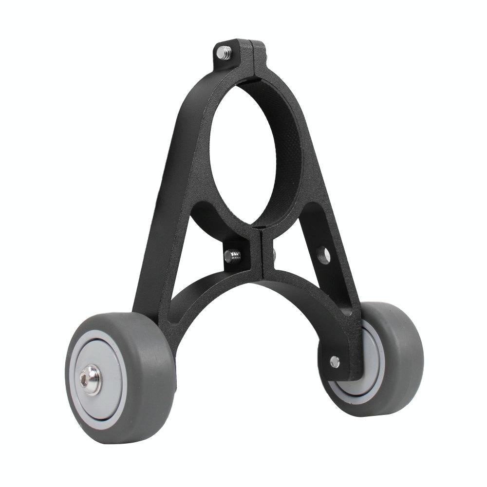 Foldable Auxiliary Wheel Bracket For Electric Scooters - Compatible With Xiaomi Ninebot And More - Black