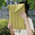 Lightweight Cotton Embroidery Inner Bag For Protection - Yellow Green - 9.7-11 Inch