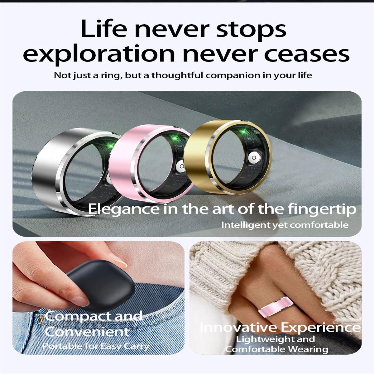 Smart Ring For Health Monitoring & Multiple Sports - R5 Size 9 - Silver