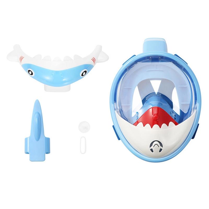 Full Dry Cartoon Kids Diving Mask For Snorkeling - Dinosaur