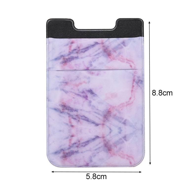 Marble Road Stretch Phone Card Holder Sticky Clip - Purple
