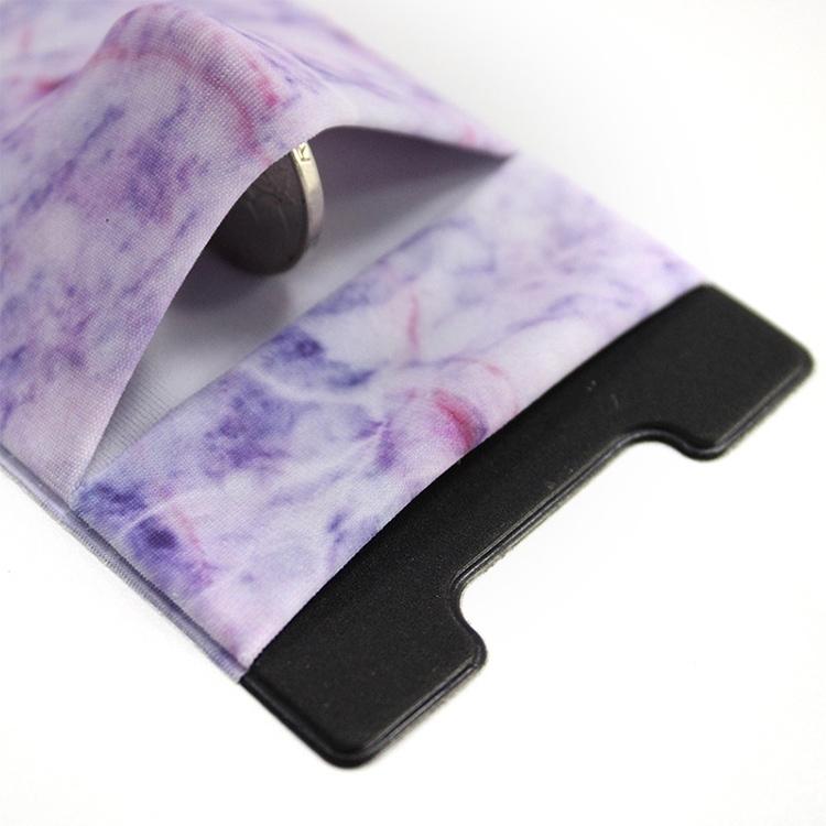 Marble Road Stretch Phone Card Holder Sticky Clip - Purple