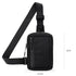 Crossbody Chest Pack For Outdoor Sports Unisex Cell Phone Bag - Black