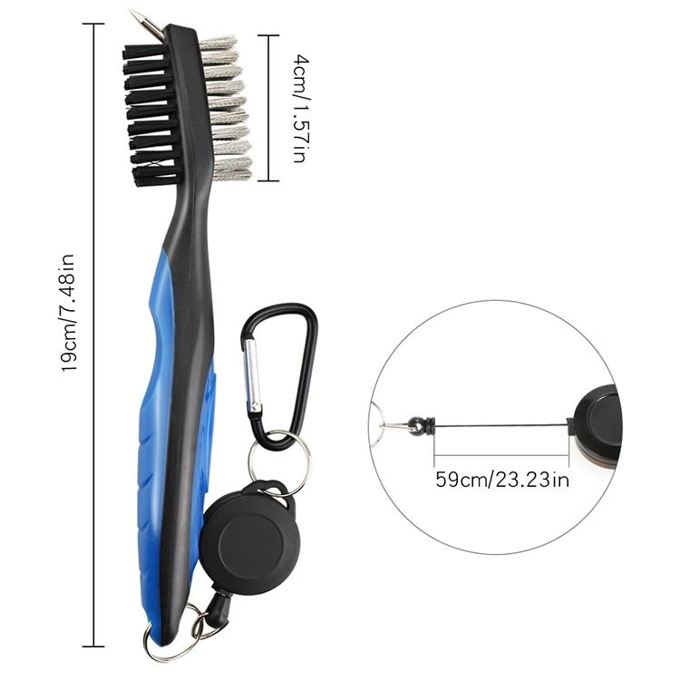 Complete Golf Club Cleaning Brush Set - Ball Slot - Blue