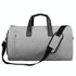 Shoe Compartment Travel Suit Bag - Compact & Organized - Light Grey