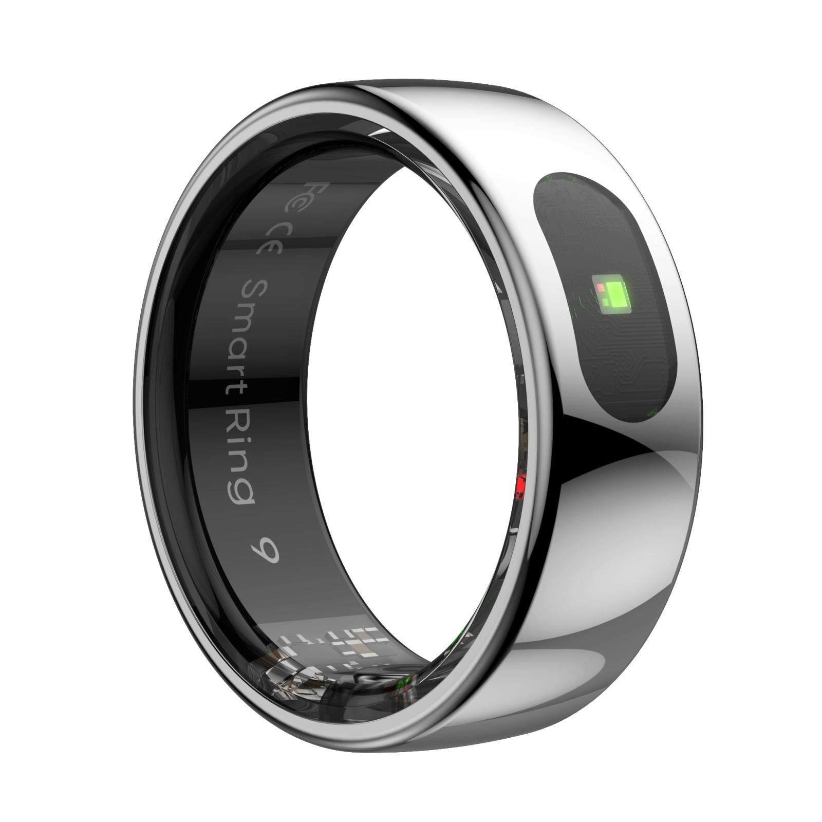 Smart Ring Heart Rate Blood Oxygen Sleep Sports Size 11 - Black