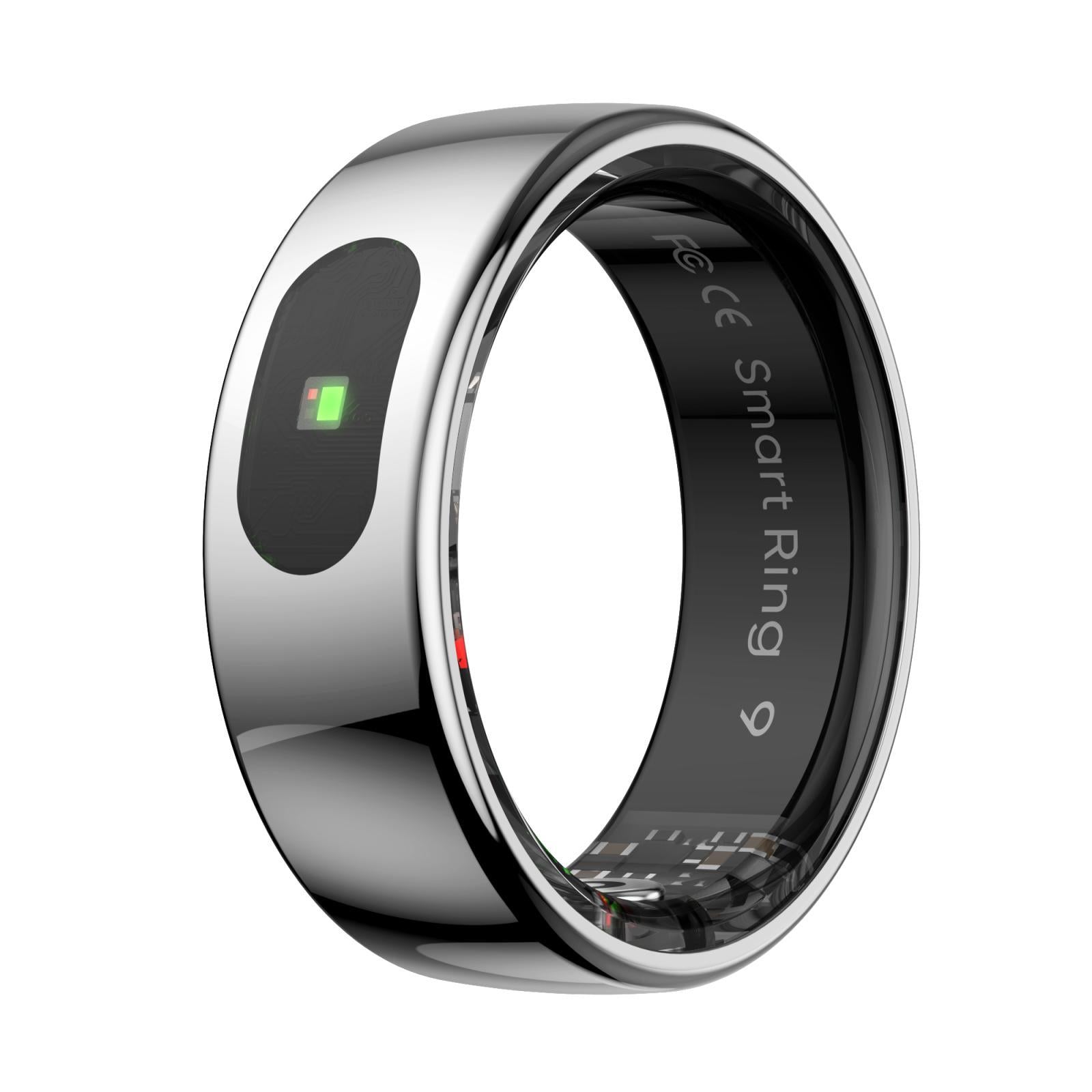 Smart Ring Heart Rate Blood Oxygen Sleep Sports Size 11 - Black