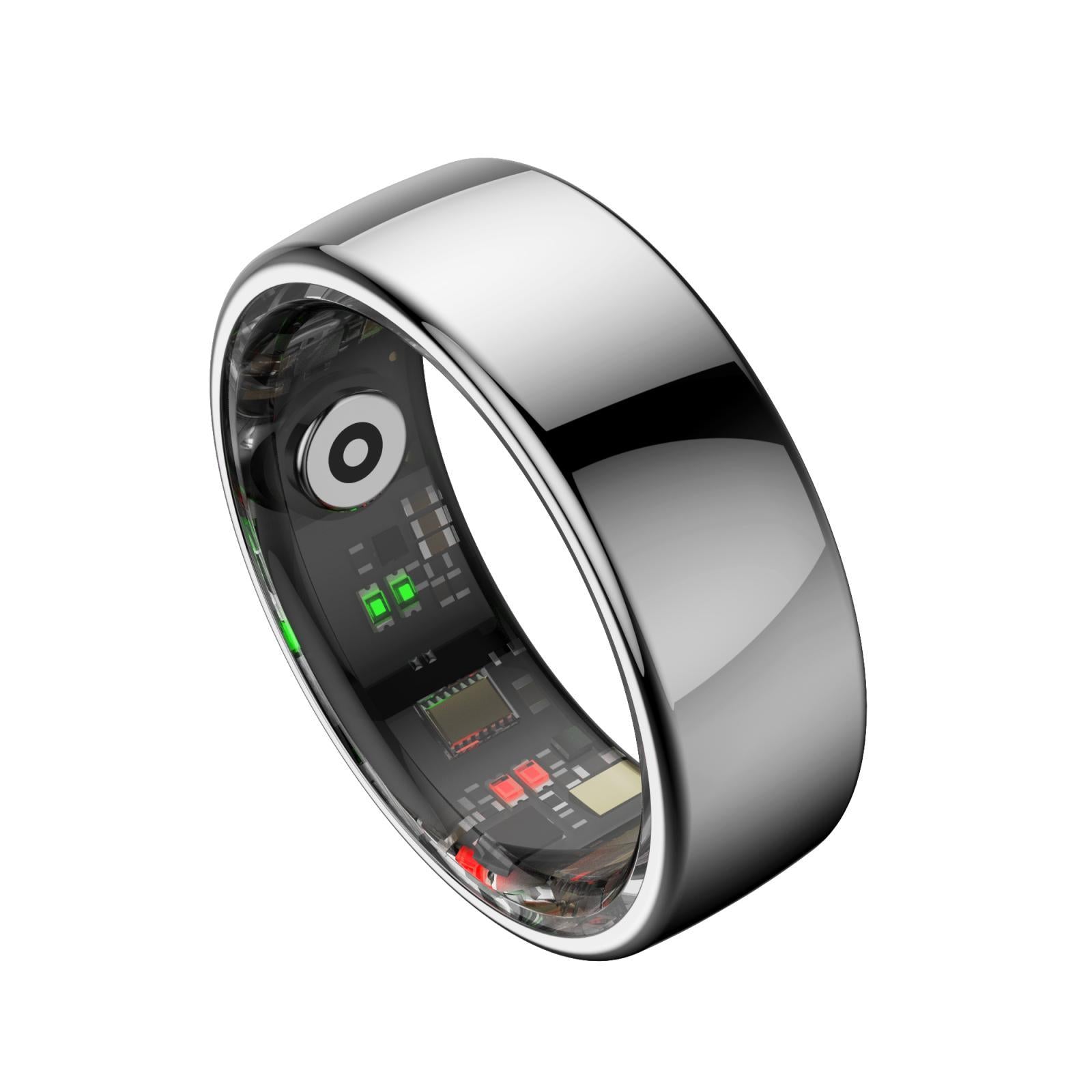 Smart Ring Heart Rate Blood Oxygen Sleep Sports Size 11 - Black