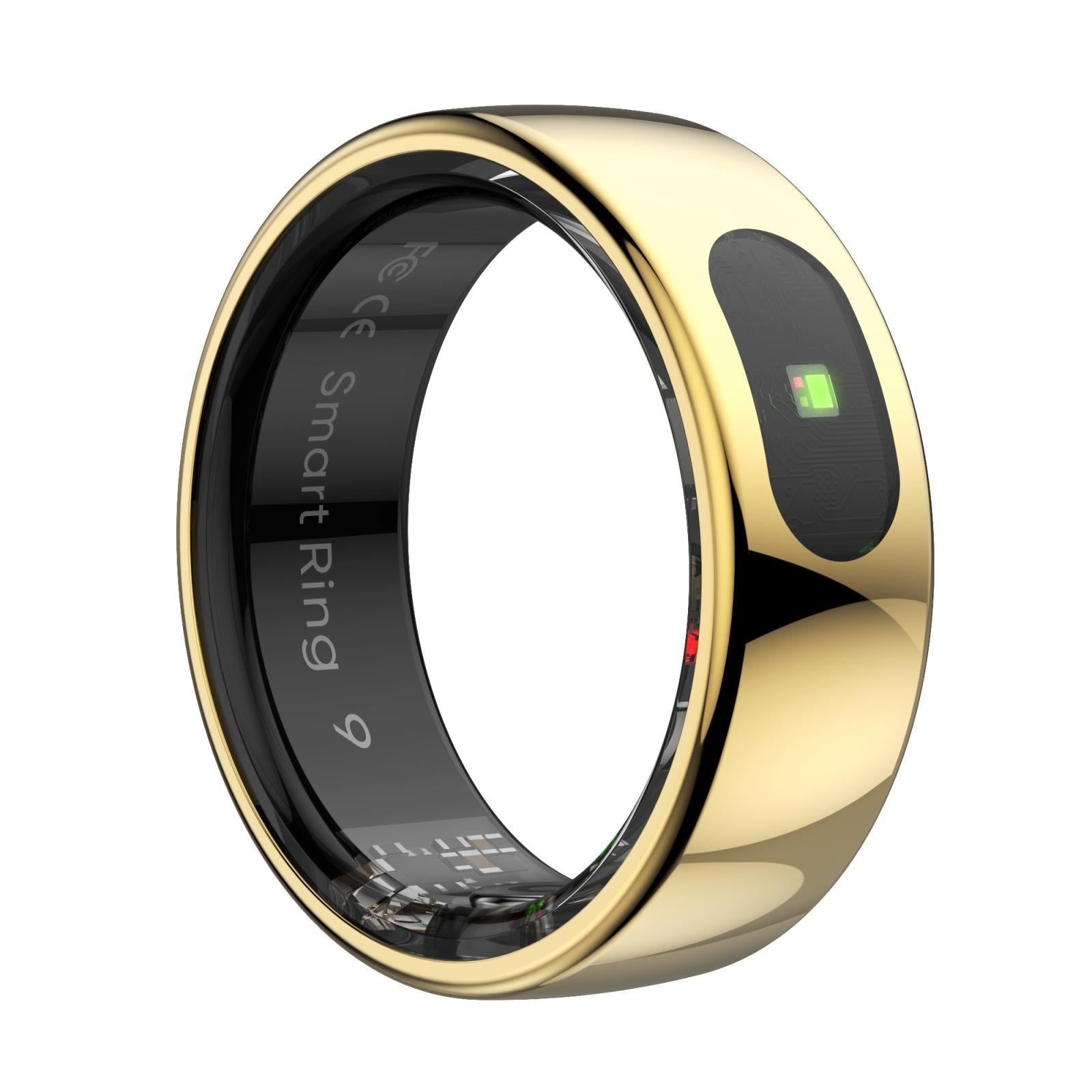 Smart Ring Heart Rate Blood Oxygen Sleep Sports Size 11 - Black