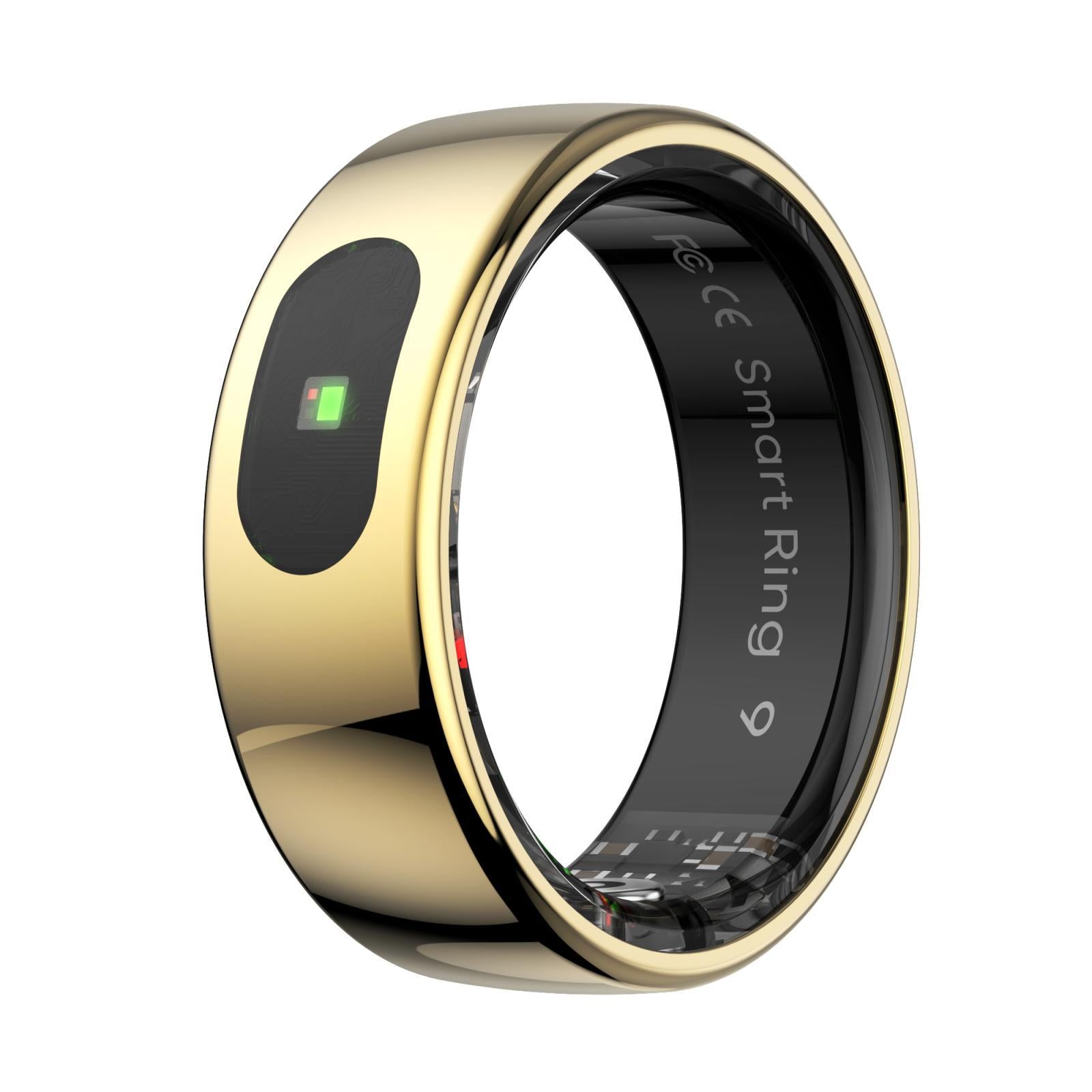 Smart Ring Heart Rate Blood Oxygen Sleep Sports Size 11 - Black