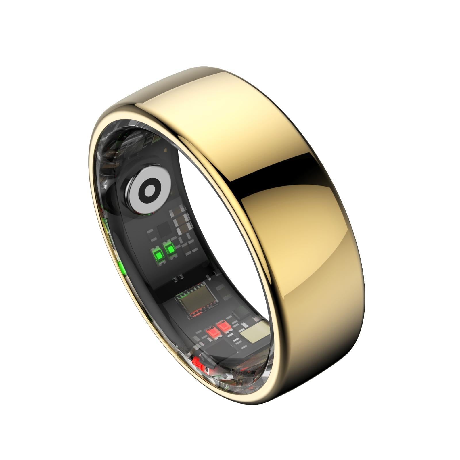 Smart Ring Heart Rate Blood Oxygen Sleep Sports Size 11 - Black
