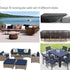 Waterproof Outdoor Furniture Cover - 210x110x70cm - Dustproof & Uv-proof - Oxford Cloth - Black