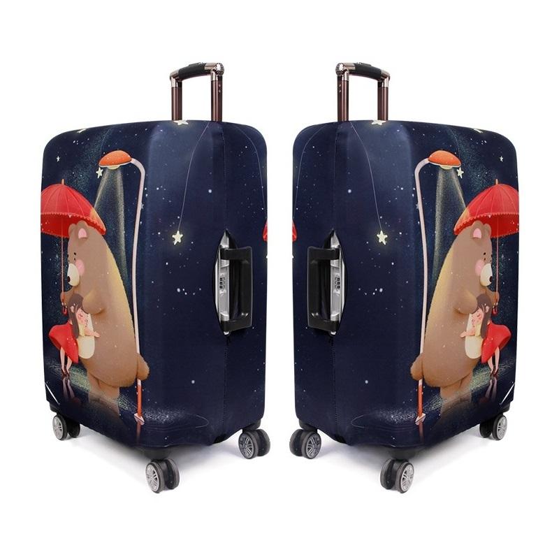 Large Elastic Dustproof Luggage Cover - Durable And Protective - Love Girl