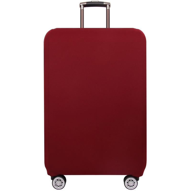 Xl Thickened Stretch Luggage Cover - Dust-Proof & Wear-Resistant - Wine Red