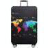 Xl Travel Luggage Cover - Dustproof Scratch-Proof Elastic Sleeve - Fits 29-32 Inch Suitcases - World Map