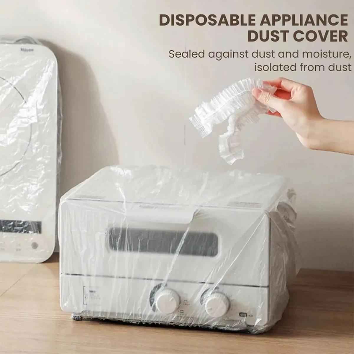 10-pack Disposable Dust Covers for Electric Cooker and Oven - 120x120cm White - 90X120Cm