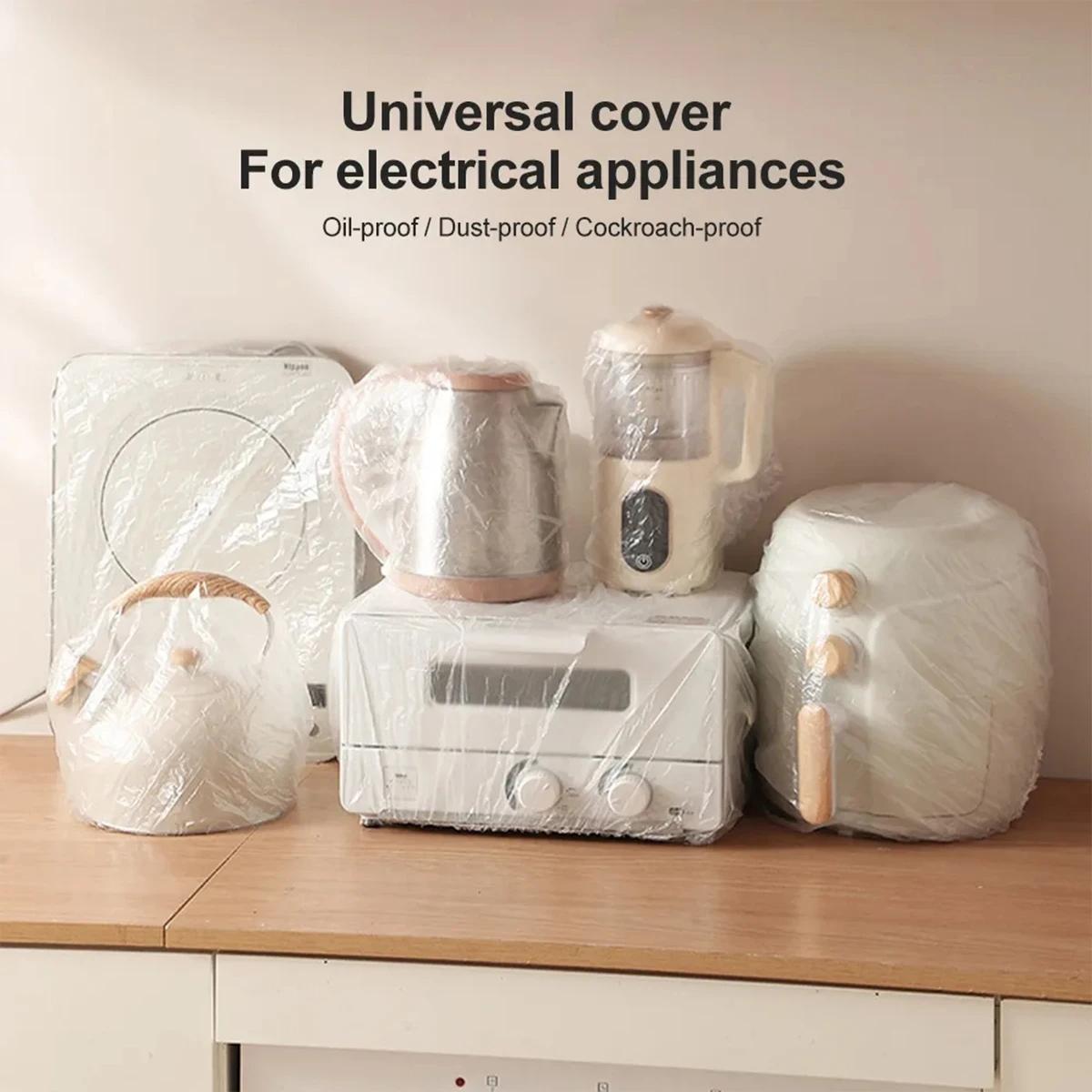 10-pack Disposable Dust Covers for Electric Cooker and Oven - 120x120cm White - 90X120Cm
