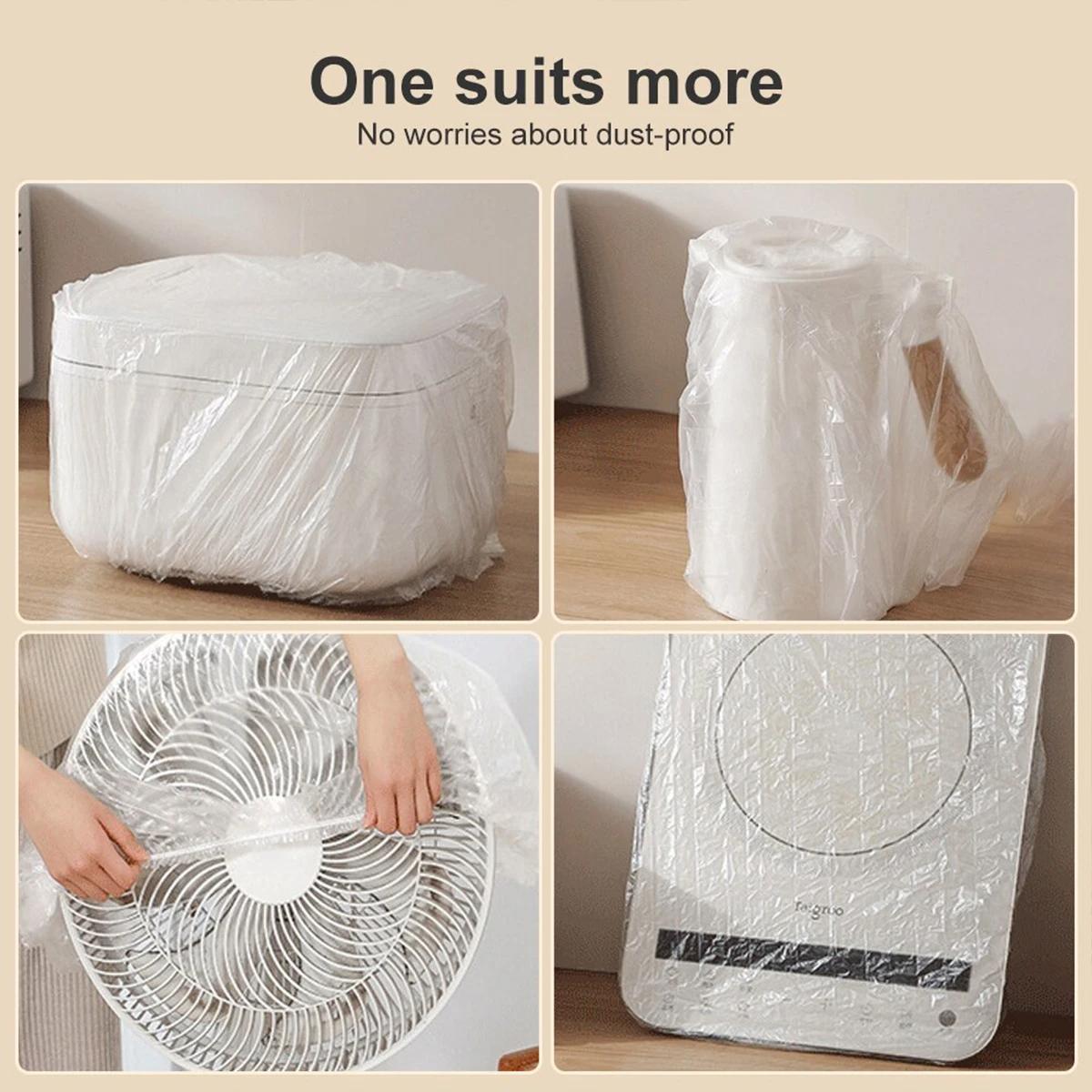10-pack Disposable Dust Covers for Electric Cooker and Oven - 120x120cm White - 90X120Cm