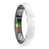 Smart Ring With Heart Rate Blood Oxygen Sleep & Sports Modes - Size 9 - White