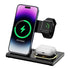 15W 3 In 1 Foldable Wireless Charger - White
