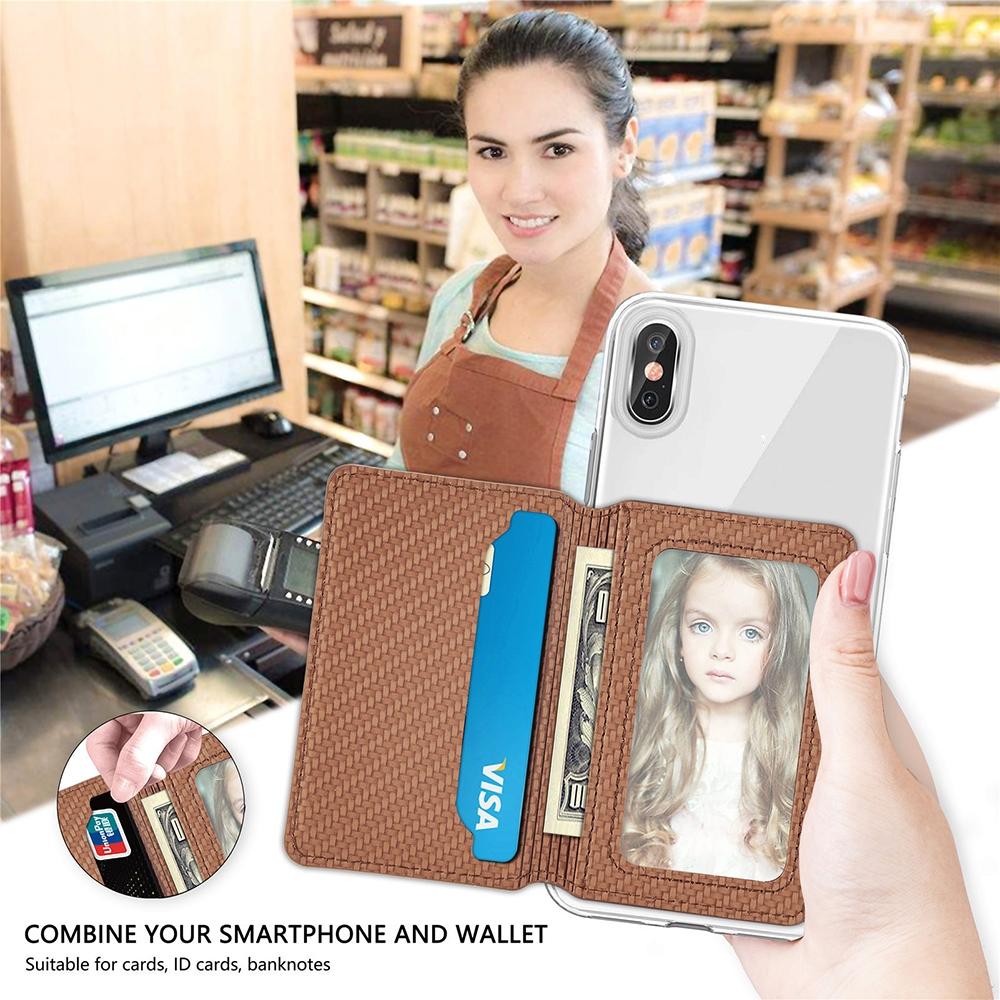 Universal Phone Card Holder With Bracket Multifunctional - Blue