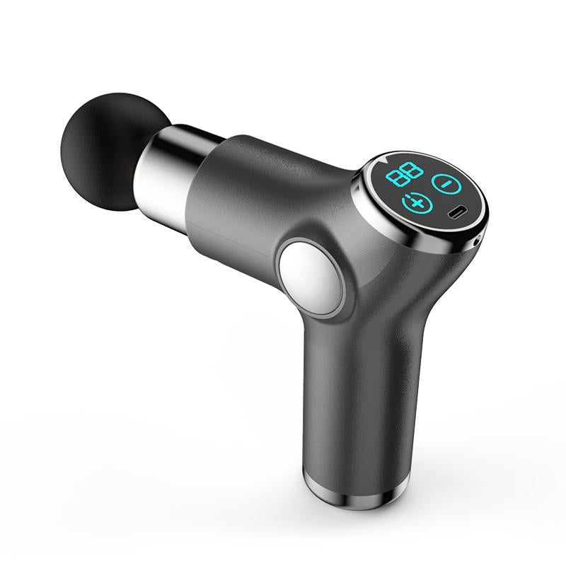 Compact Muscle Massage Gun For Relaxation - Silver Gray
