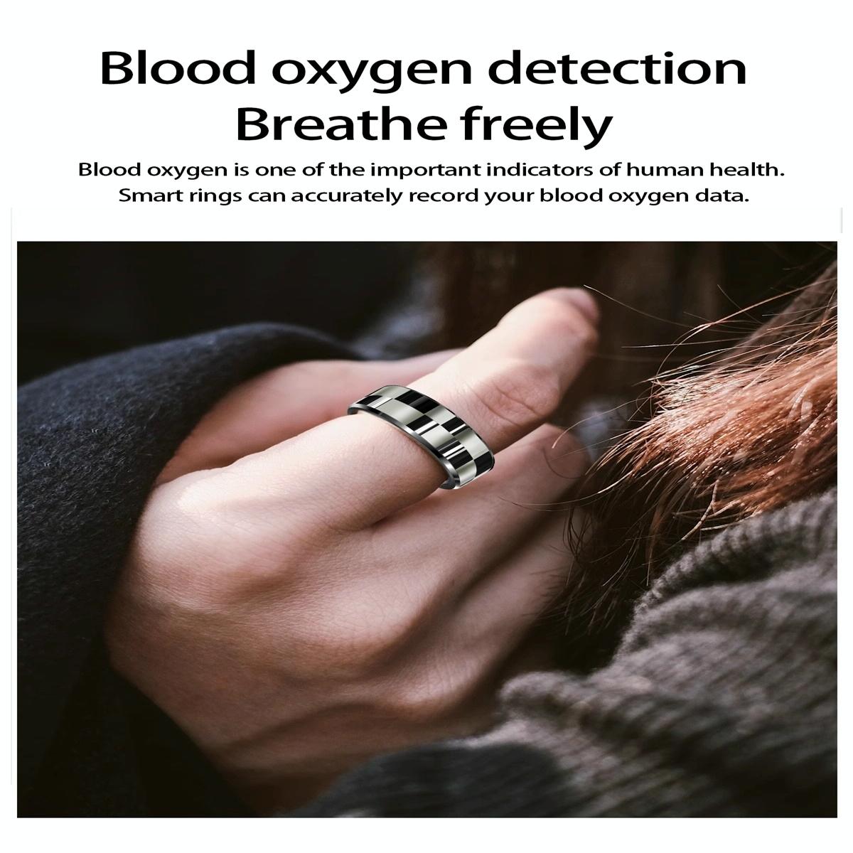 Smart Ring With Health Monitoring Gesture Control And Somatosensory Games - Size 9 - Silver
