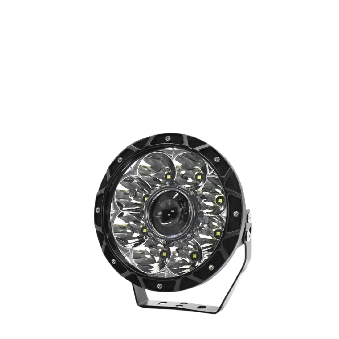 55W 6000Lm / 6000K Off - Road Vehicle Round Work Light - Yellow