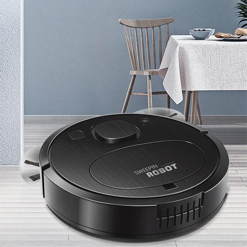 Smart Usb Charging Robot Vacuum Cleaner - Automatic Cleaning - Black