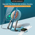 15W 3 In 1 Transparent Magnetic Wireless Charger - White