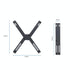 Foldable Non-slip Laptop Stand - Plastic Silicone - White