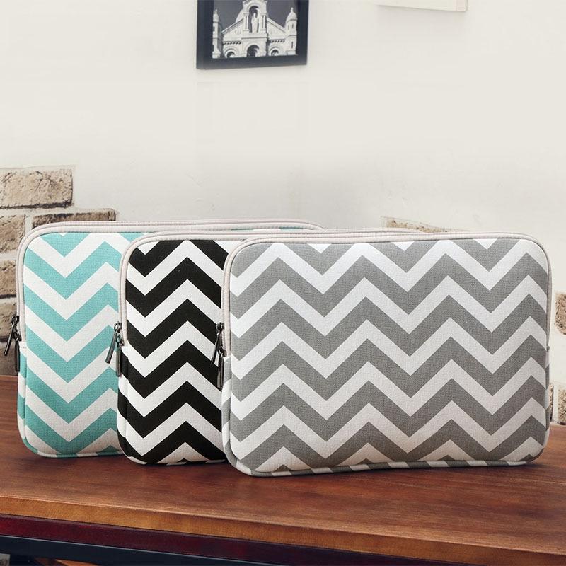 10 Wavy Pattern Notebook Liner Bag - Wavy Design - Black