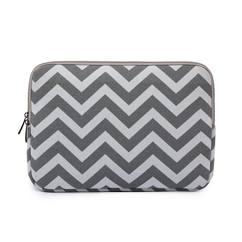 10 Wavy Pattern Notebook Liner Bag - Wavy Design - Black