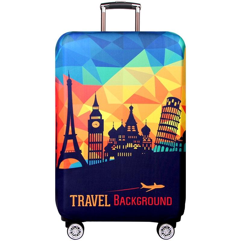 Protective Luggage Cover - Durable Elastic Anti-Dust - Small Size - European Sights