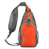 Waterproof Outdoor Sports Chest Bag Crossbody Single Shoulder Design - Orange