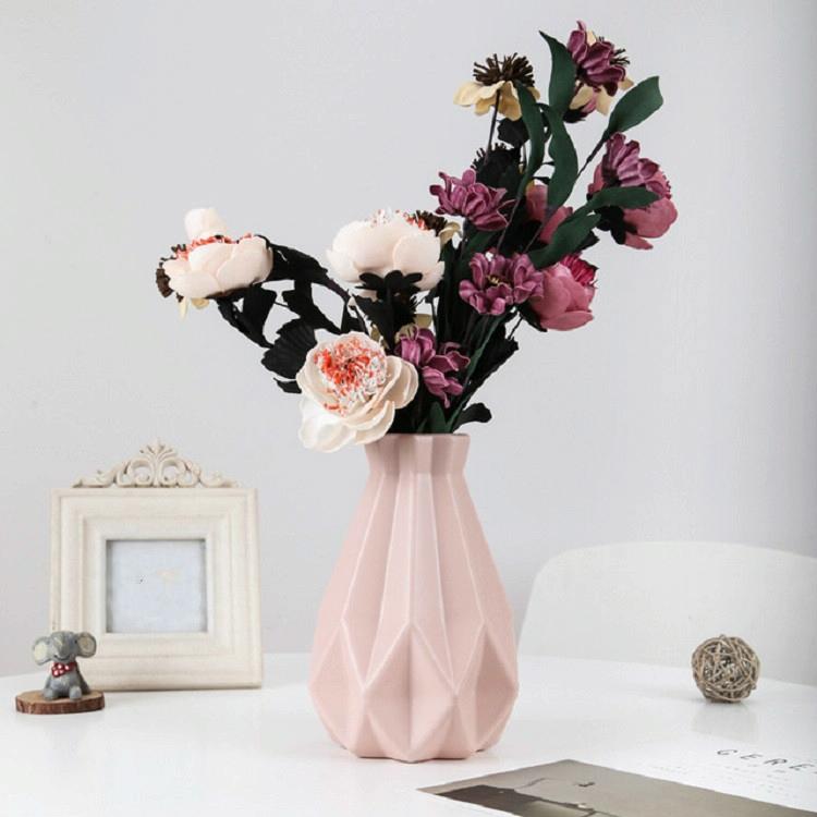 Drop-Resistant Vase For Creative Living Room Flower Arrangements - Pink