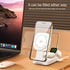 3 In 1 Magnetic Wireless Charger With Led Light - White