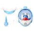 Full Dry Cartoon Kids Diving Mask For Snorkeling - Shark Blue