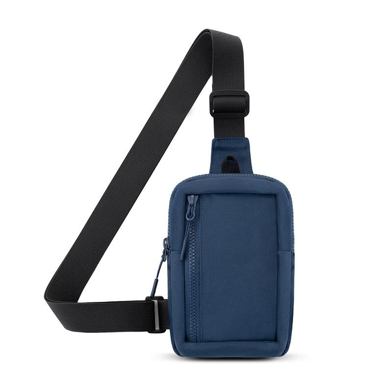 Crossbody Chest Pack For Outdoor Sports Unisex Cell Phone Bag - Dark Blue