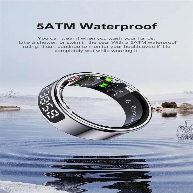 12 Size R11 Smart Ring Heart Rate Oxygen Sleep Sports - Gold