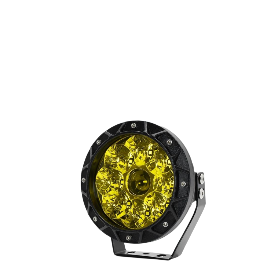 38W 4000Lm / 6000K Off - Road Vehicle Round Work Light - Yellow