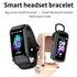 Bluetooth Smart Bracelet With Hd Screen - Rose Gold