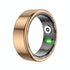 Smart Ring With Heart Rate Blood Oxygen Sleep Monitoring & Sports Modes - Size 8 - Gold