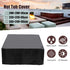 Waterproof Dustproof Protection Cover for Bathtub Pool Table & Chair - 231x231x30cm - Black